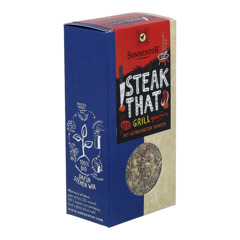 Sonnentor Steak That Grillgewürz Packung 50 g BIO