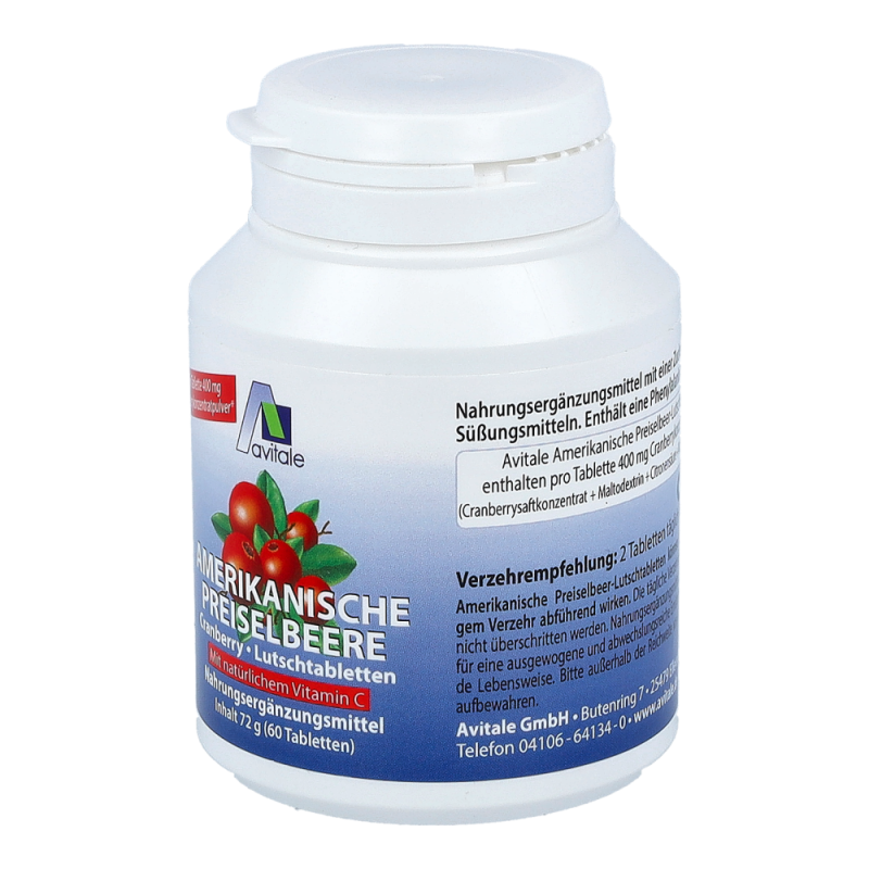 Avitale Preiselbeere Amerikanisch Lutschtabletten 60 Stk.