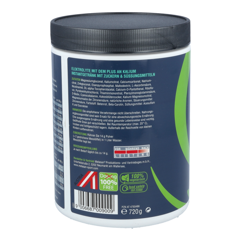 Melasan Sport LOW CARB Magnesium Kalium Tropical 720 g