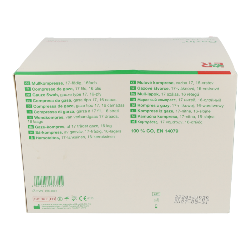 Mullkompresse Gazin steril 16-fach 75 Stk. 15 x 5 12,5 cm