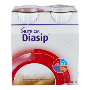 Nutricia Diasip 200 ml Vitalflasche 4 Stk. Cappucchino