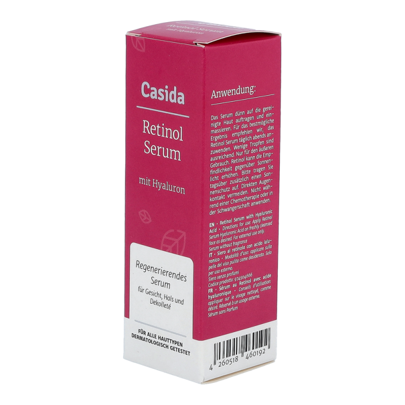 Casida RETINOL SERUM ideale Anti – Age – Pflege für die Haut – 30ml