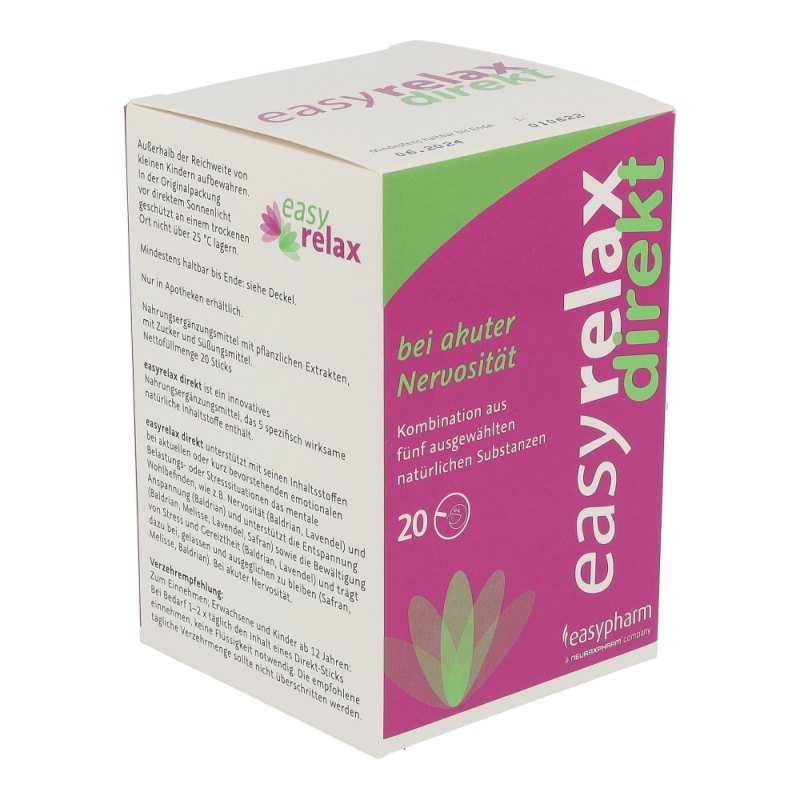 Easypharm EASYRELAX DIREKT Sticks bei akuter Nervosität - 20 Stk - 20 Stück