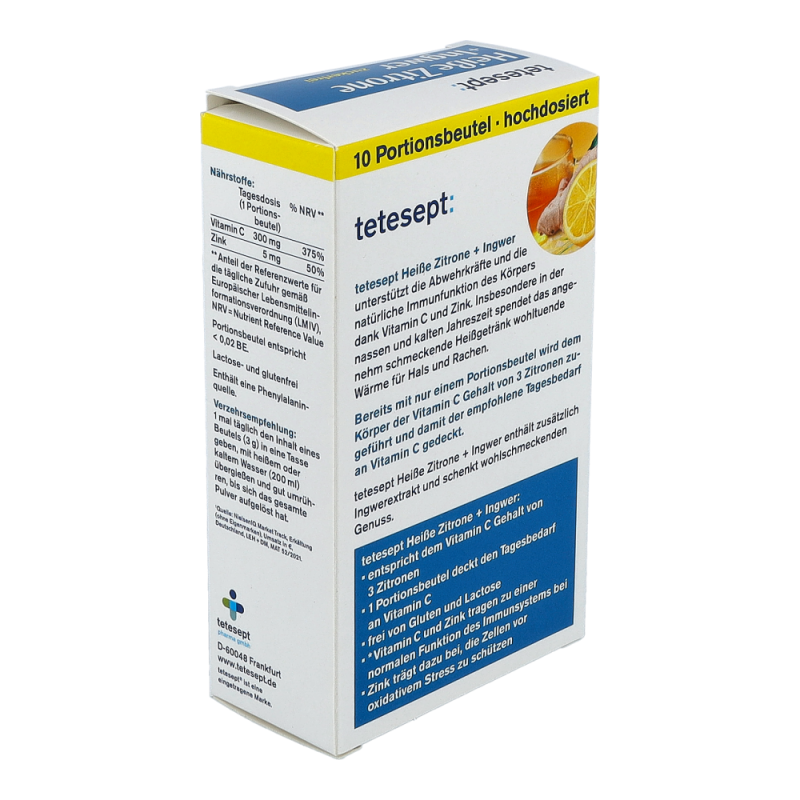 Tetesept Heiße Zitrone mit Ingwer 30 g