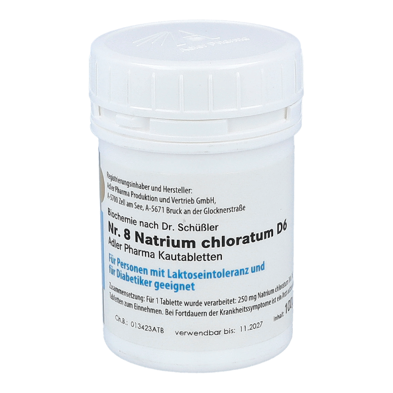 Schüßler Nr. 8 Natrium chloratum D6 Kautabletten 100 g