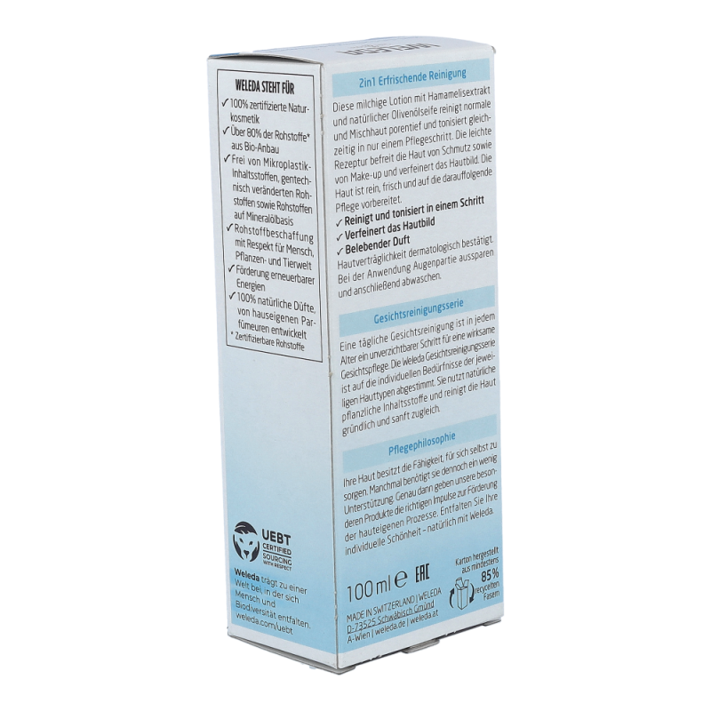 Weleda Erfrischende 2-in-1 Reinigung 100 ml