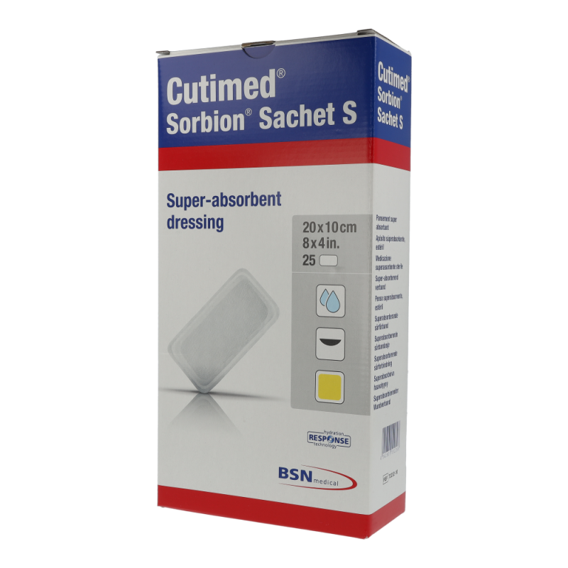 Cutimed Sorbion Sachet S Wundauflage 25 Stk. 20 x 10 cm