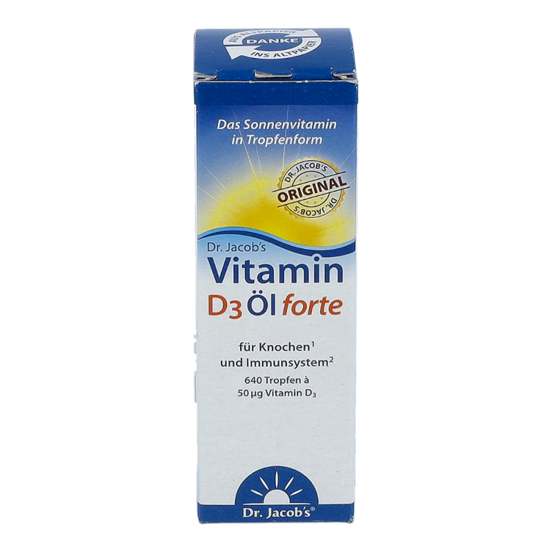 Dr. Jacobs Vitamin D3 Öl forte Tropfen 20 ml