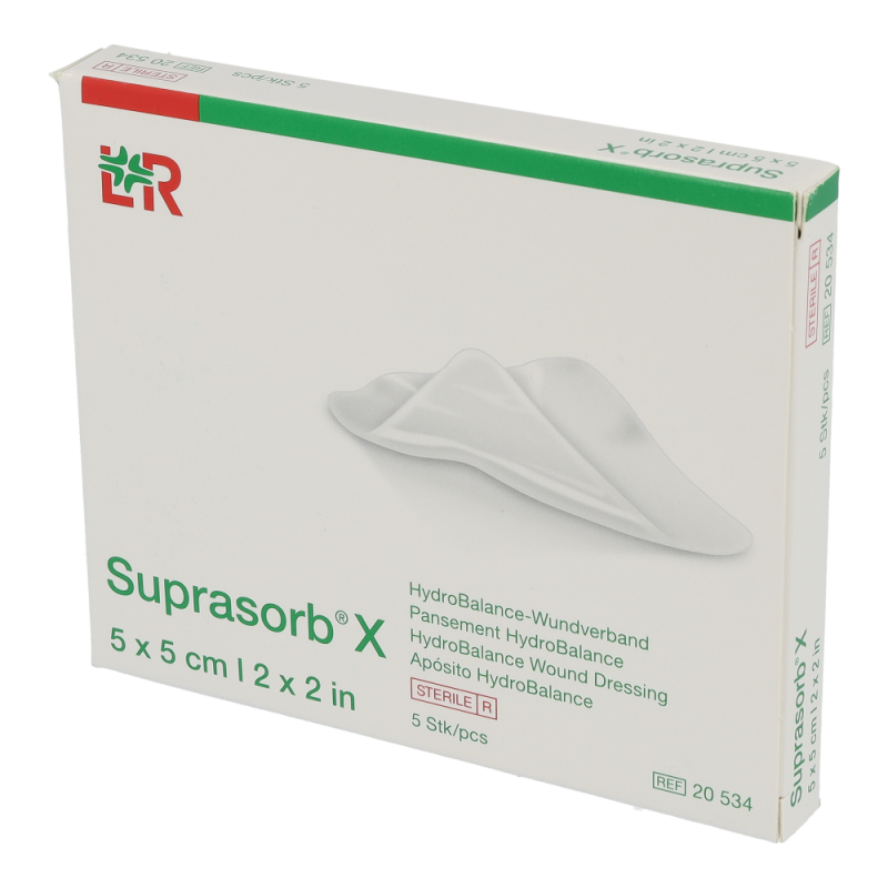 Suprasorb X Hydro Kompresse 5 Stk. 5 x 5 cm