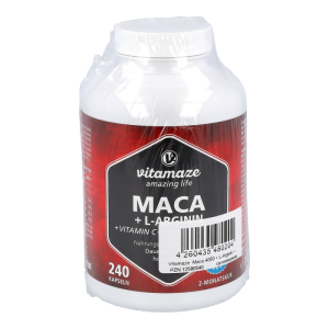 Maca 4:1 + L-Arginin Kapseln 240 Stk.