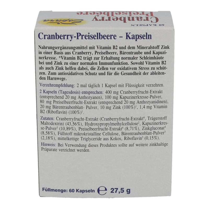 Espara Cranberry-Preiselbeere Kapseln 60 Stk.