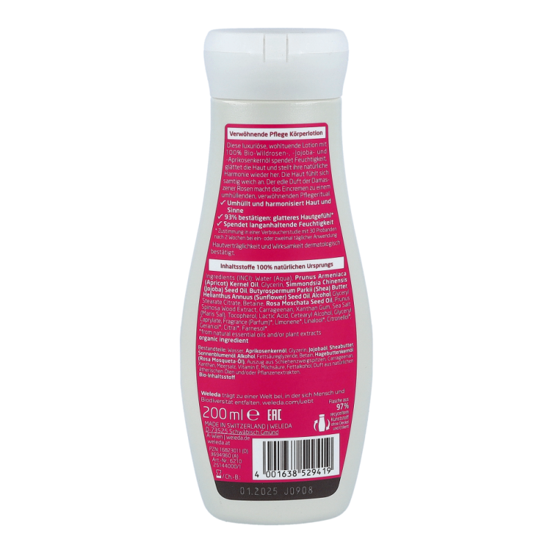 Weleda verwöhnende Pflegelotion Wildrose 200 ml