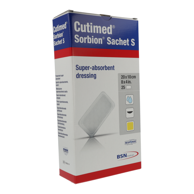 Cutimed Sorbion Sachet S Wundauflage 25 Stk. 20 x 10 cm