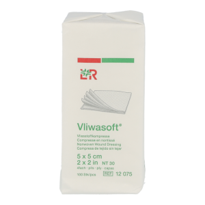 Vliwasoft 4-fach unsteril 100 Stk. 5 x 5 cm