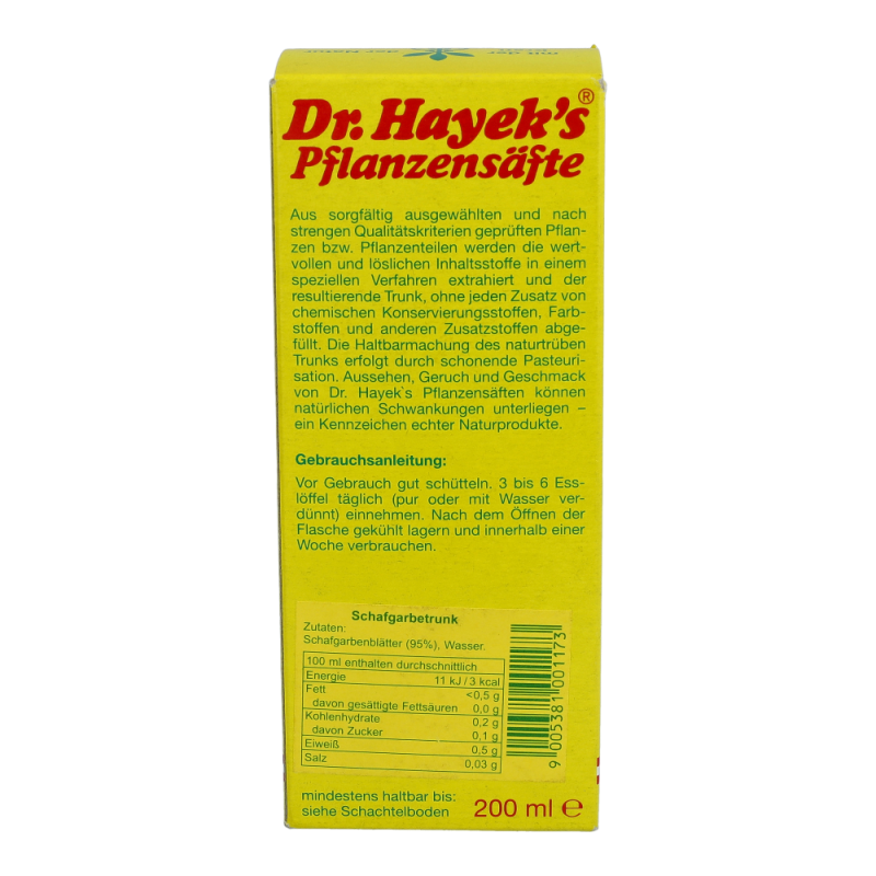 Dr. Hayeks Schafgarben Saft