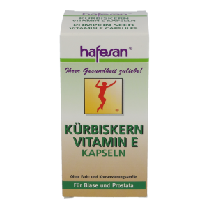 Hafesan Kürbiskern + Vitamin E Kapseln 75 Stk.