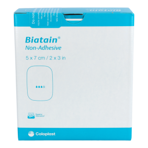 Biatain Schaumverband Nicht haftend 10 Stk. 5 x 7 cm