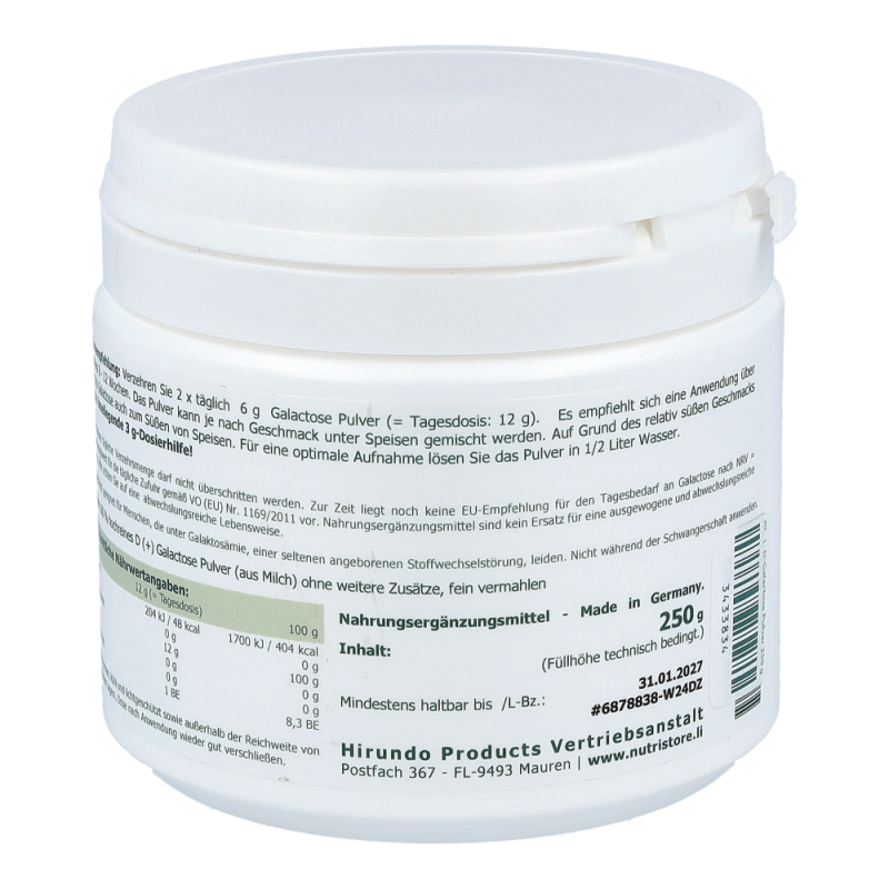 The Nutri Store D-Galactose 100% hochrein 250 g