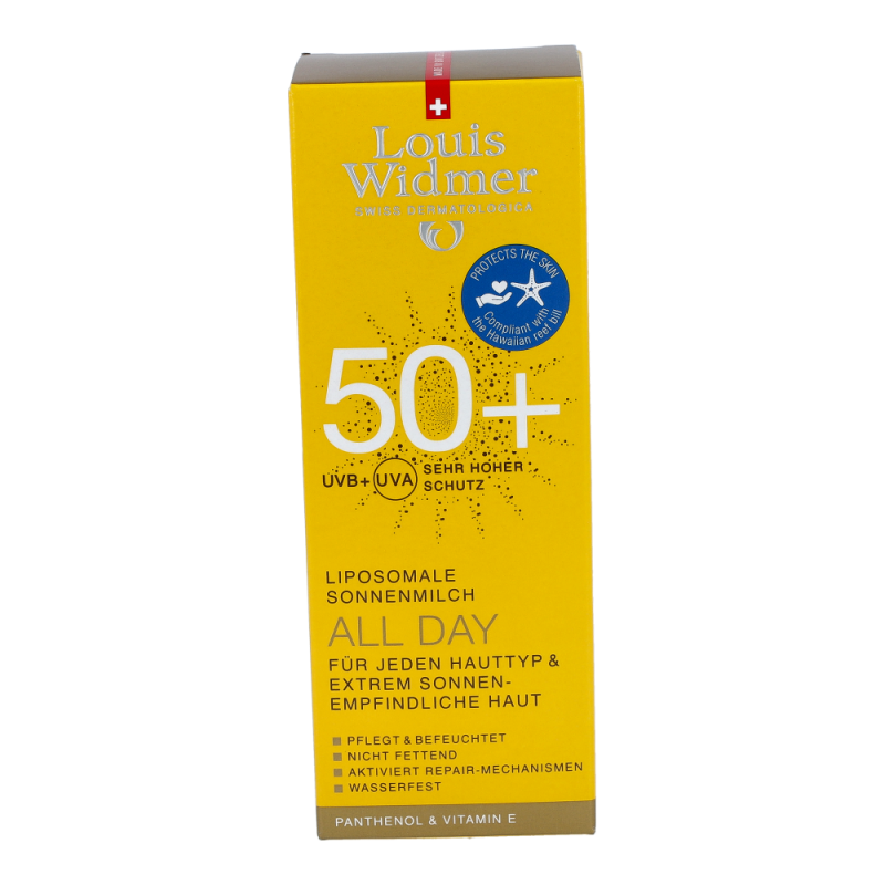 Louis Widmer All Day Sonnenmilch 50+ leicht parfümiert 100 ml