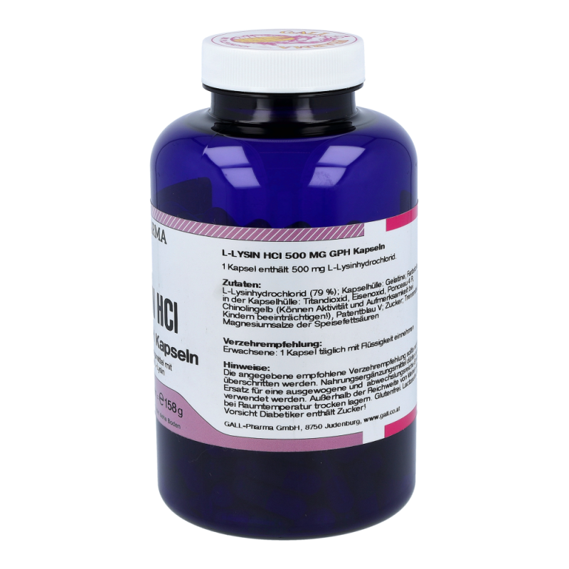 L -Lysin HCl 500mg Kapseln