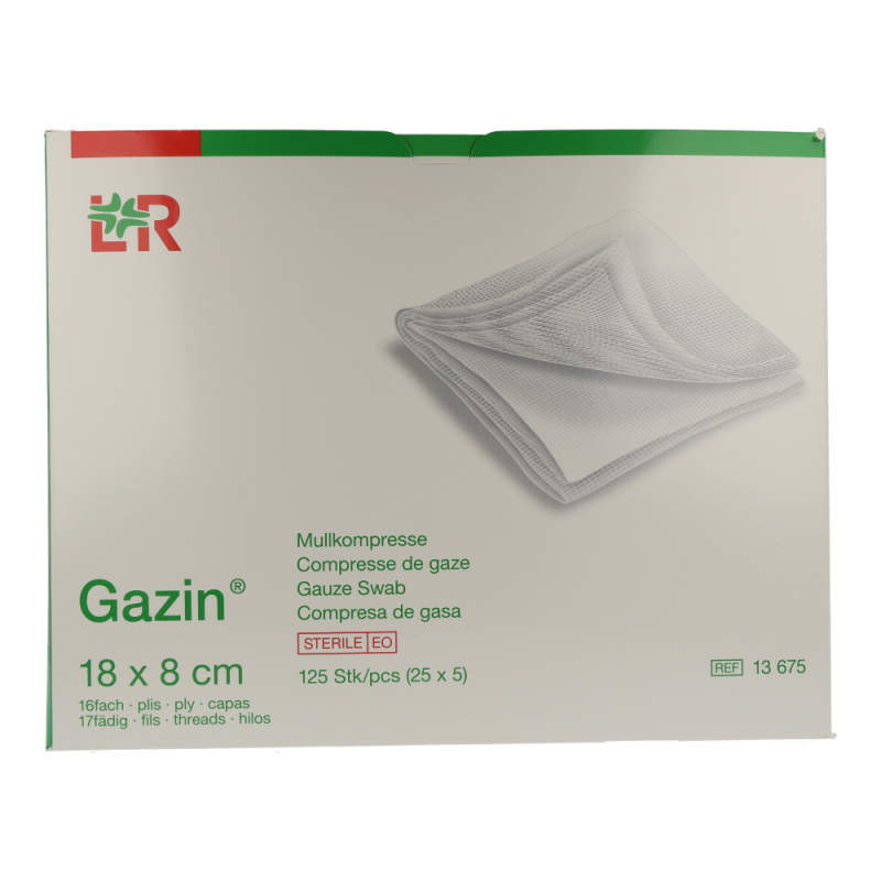 Mullkompresse Gazin steril 16-fach 18 25 x 5 125 Stk.