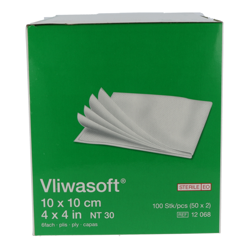 Vliwasoft 6-fach steril 10 x 10 cm 100 Stk.