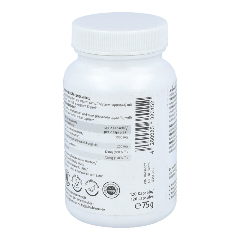 ZeinPharma Wild Yams Kapseln 120 Stk.