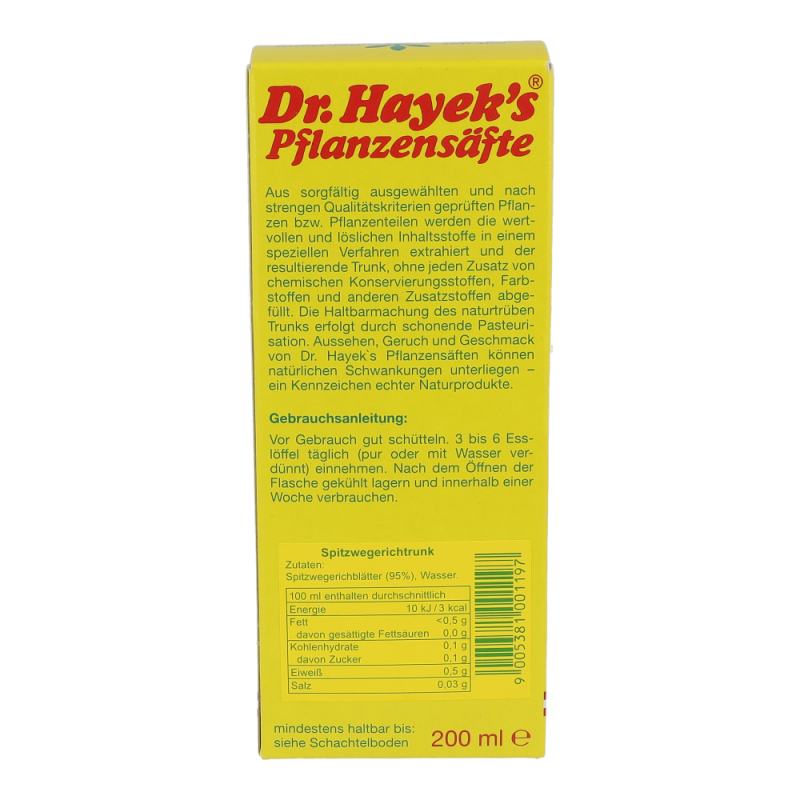Dr. Hayeks Spitzwegerich Saft