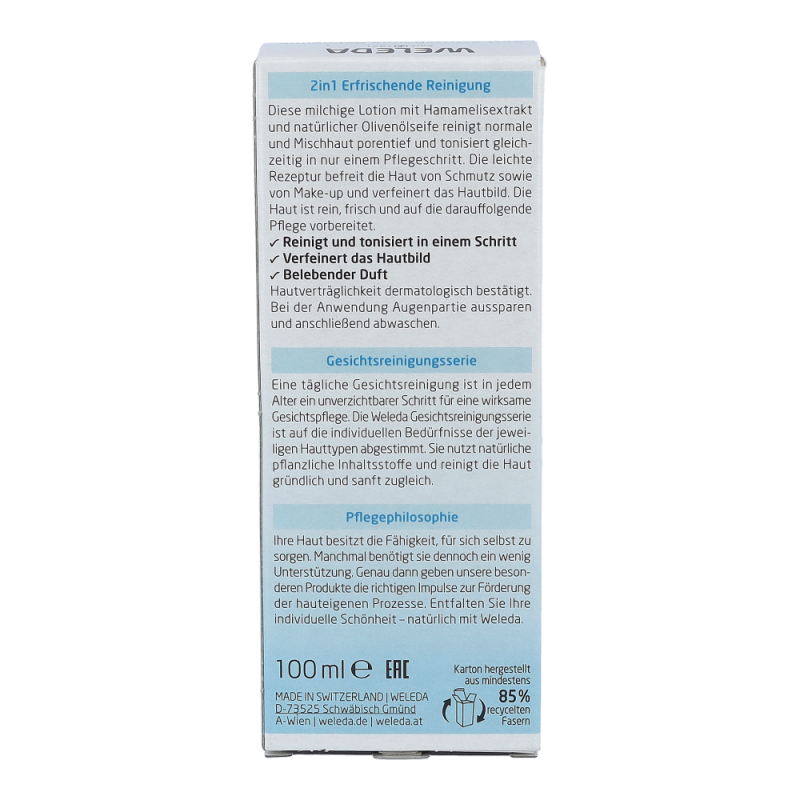 Weleda Erfrischende 2-in-1 Reinigung 100 ml