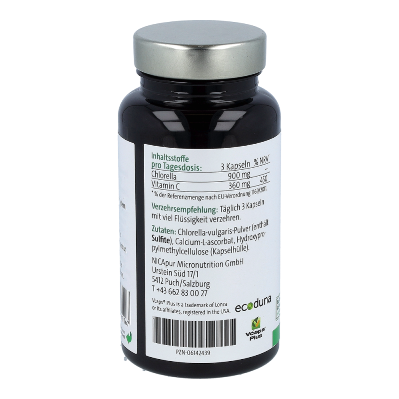 Nicapur Chlorella mit Vitamin C Kapseln