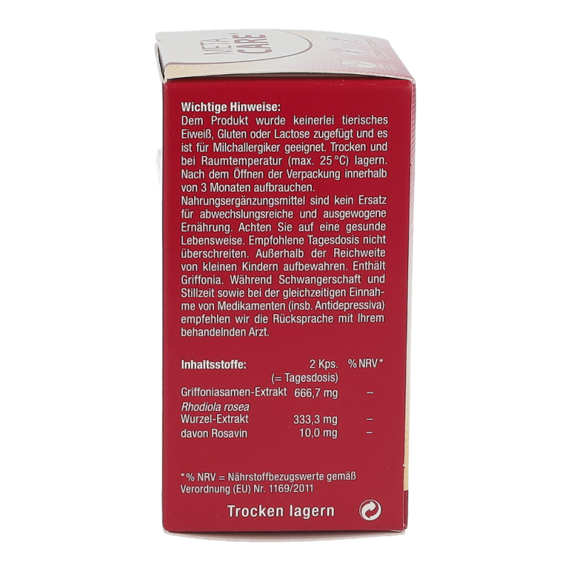 MetaCare GRIFFONIA+ Nervenberuhigende Kapseln - 60 Stück