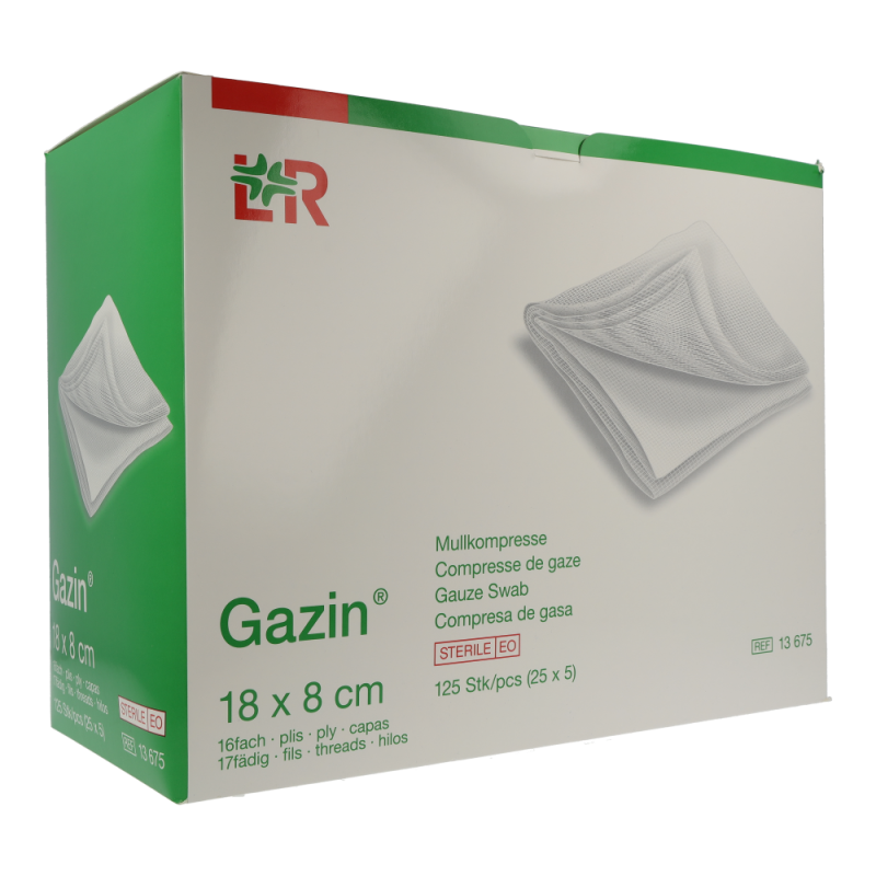 Mullkompresse Gazin steril 16-fach 18 25 x 5 125 Stk.