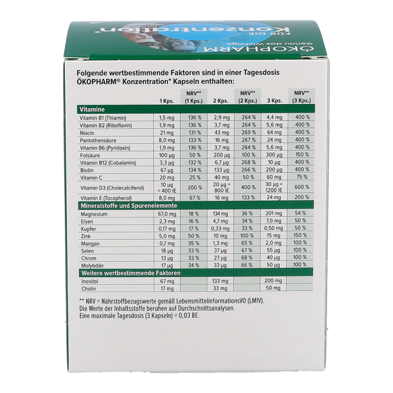 Ökopharm Konzentration Kapseln