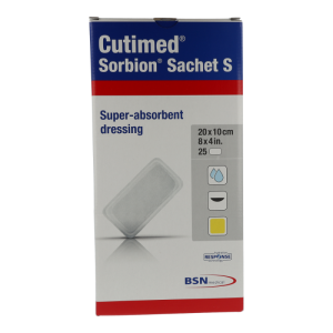 Cutimed Sorbion Sachet S Wundauflage 25 Stk. 20 x 10 cm
