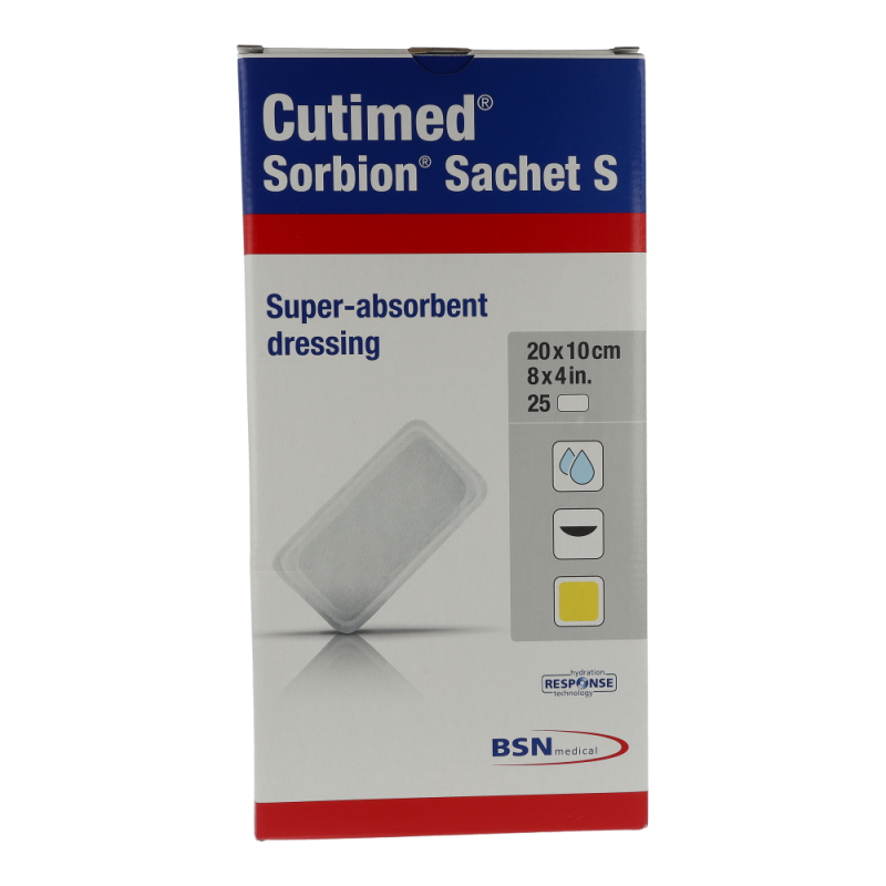 Cutimed Sorbion Sachet S Wundauflage 25 Stk. 20 x 10 cm