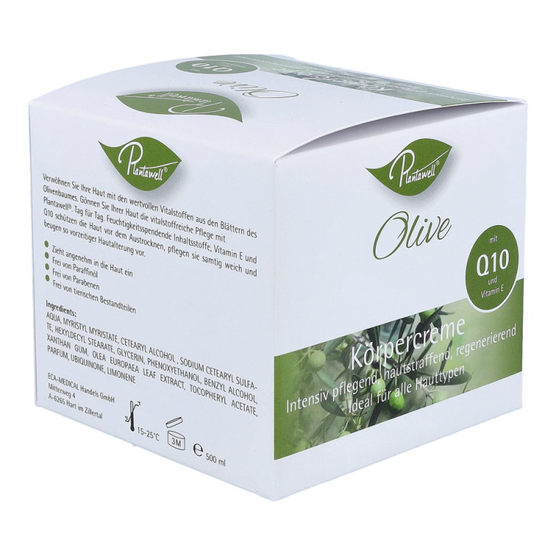 Plantawell Körpercreme 500 ml Olive