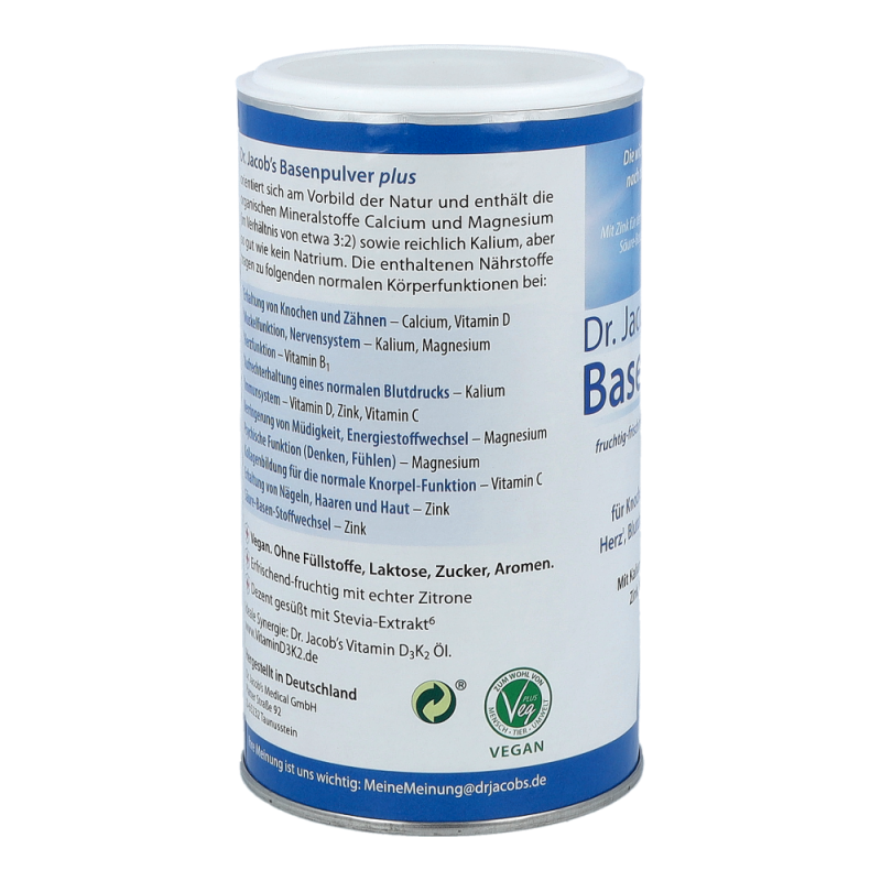 Dr. Jacob’s Basenpulver plus mit Zitrone, Citrate 300g