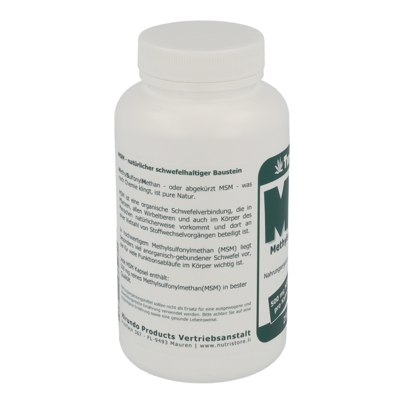 The Nutri Store MSM 500 mg Kapseln 250 Stk.