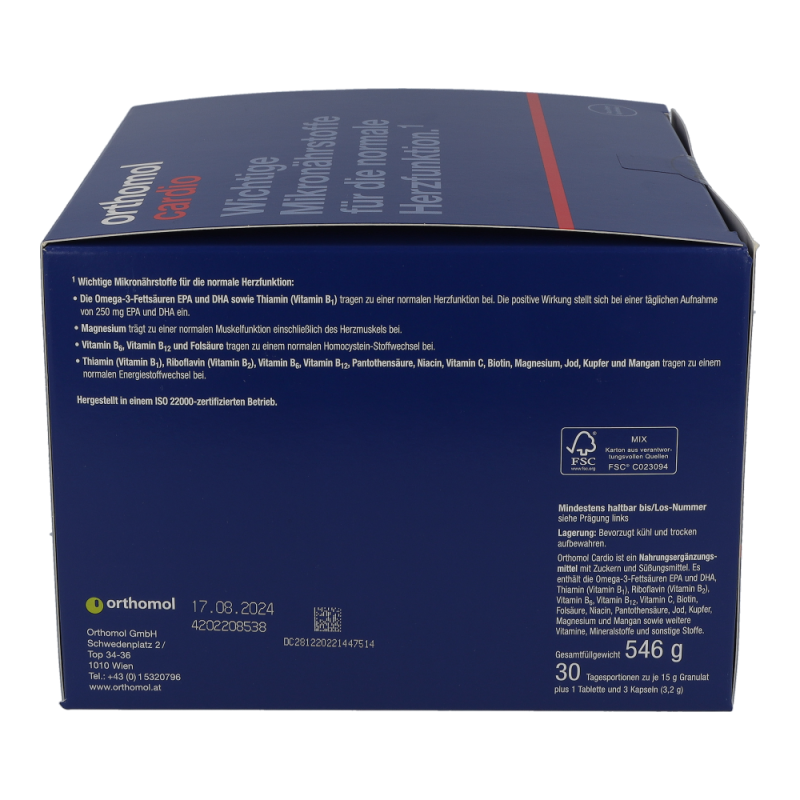 Orthomol Cardio Granulat 30 Stk.