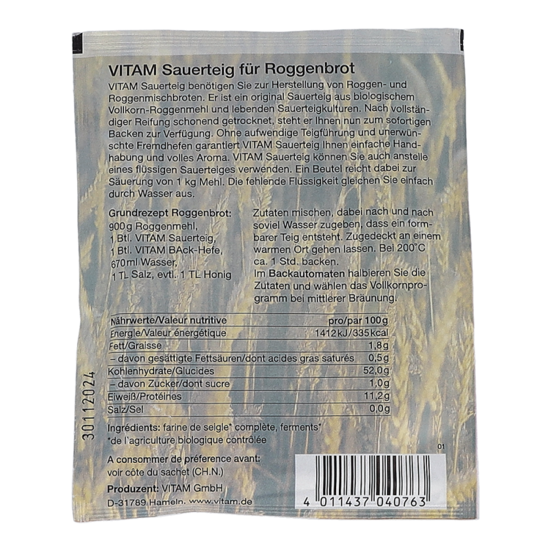 Vitam Sauerteig 15 g