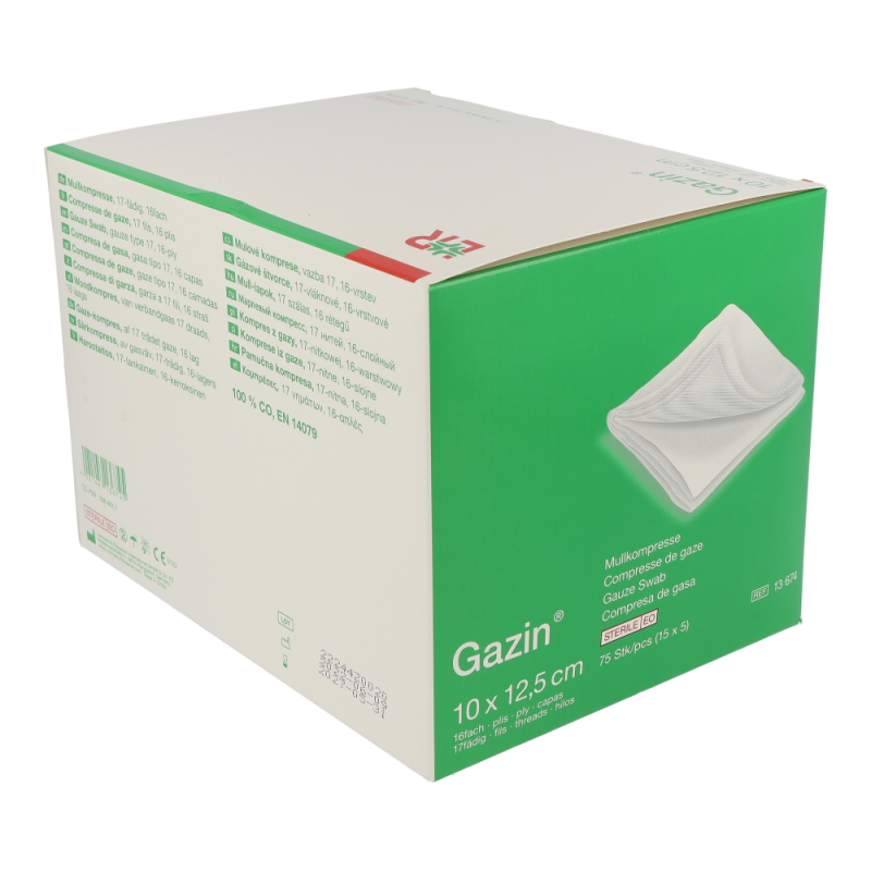 Mullkompresse Gazin steril 16-fach 75 Stk. 15 x 5 12,5 cm