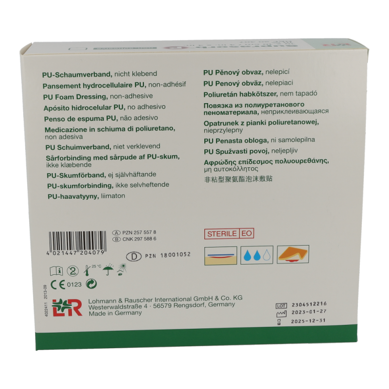 Suprasorb P PU-Schaumverband nicht klebend 10 Stk. 10 x 10 cm