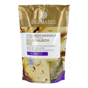Dermasel exklusiv Totes Meer Badesalz Goldrausch 400 ml