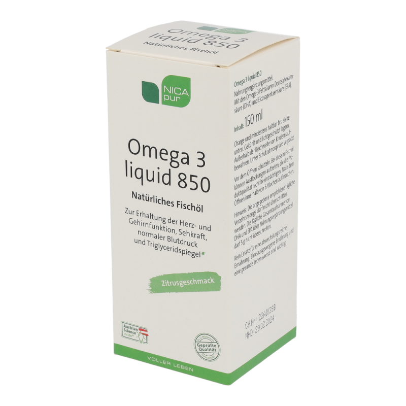 Nicapur Omega 3 liquid 850 150 ml