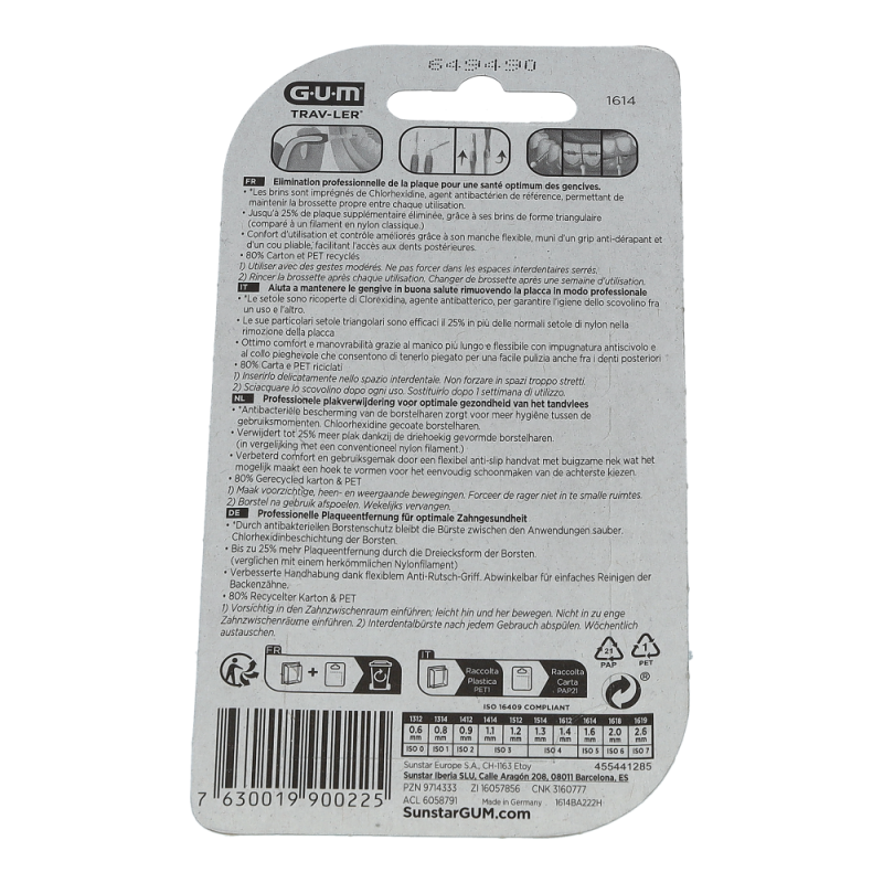 Gum TRAV-LER Inderdentalbürsten 1.6 mm 6 Stk.