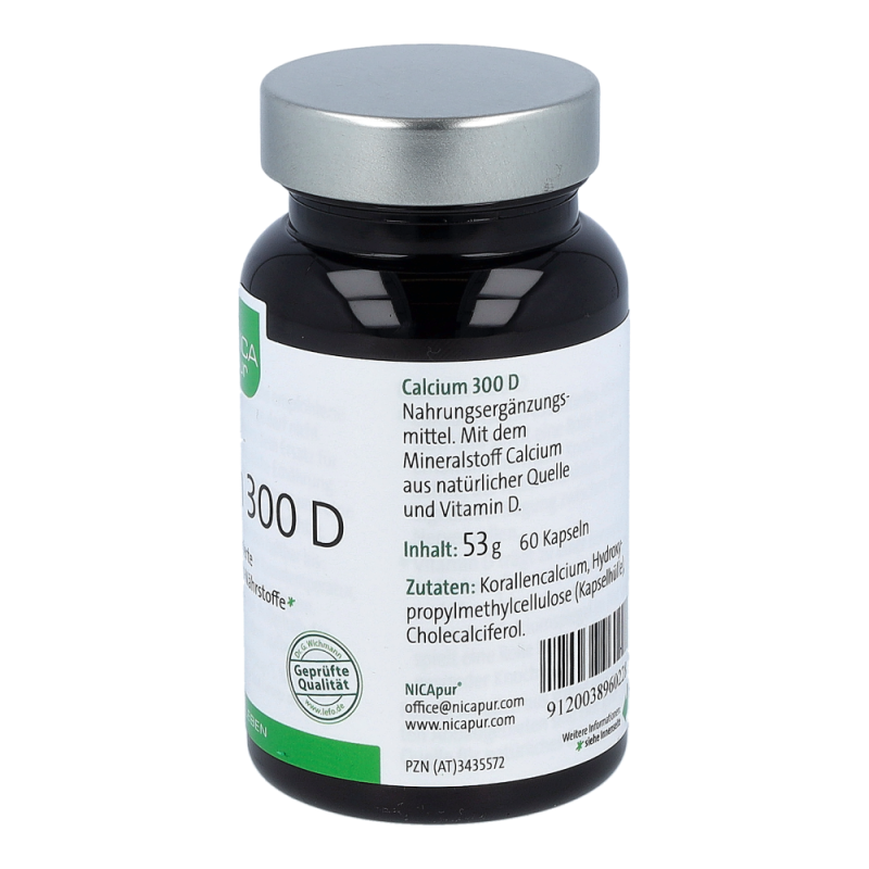 Nicapur Calcium 300 D Kapseln 60 Stk.