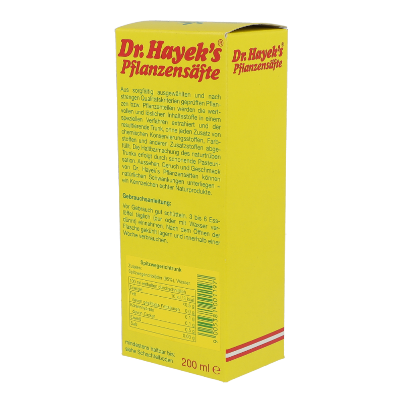 Dr. Hayeks Spitzwegerich Saft