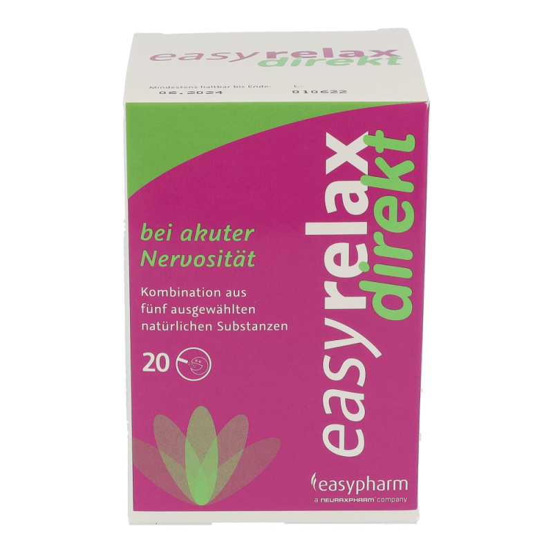 Easypharm EASYRELAX DIREKT Sticks bei akuter Nervosität - 20 Stk - 20 Stück