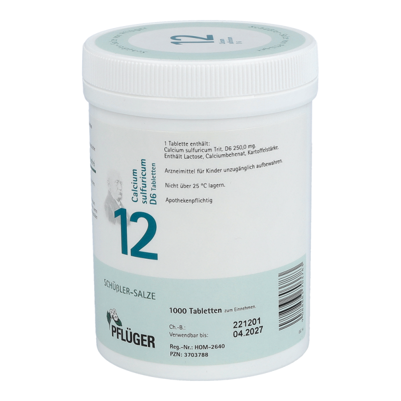 Pflüger Dr. Schüßler Nr. 12 Calcium Sulfuricum 250 g