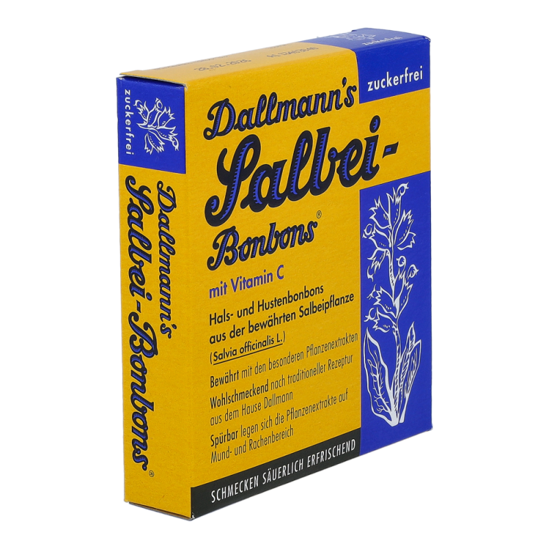 Dallmanns Salbei Bonbons zuckerfrei 37 g